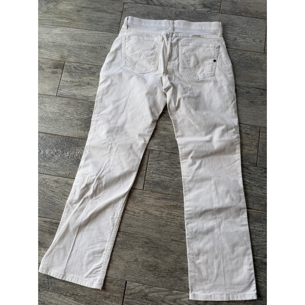 Wrangler Q-Baby Riding‎ Jeans Womens 9 10x32 White Bootcut Stretch Denim QBaby